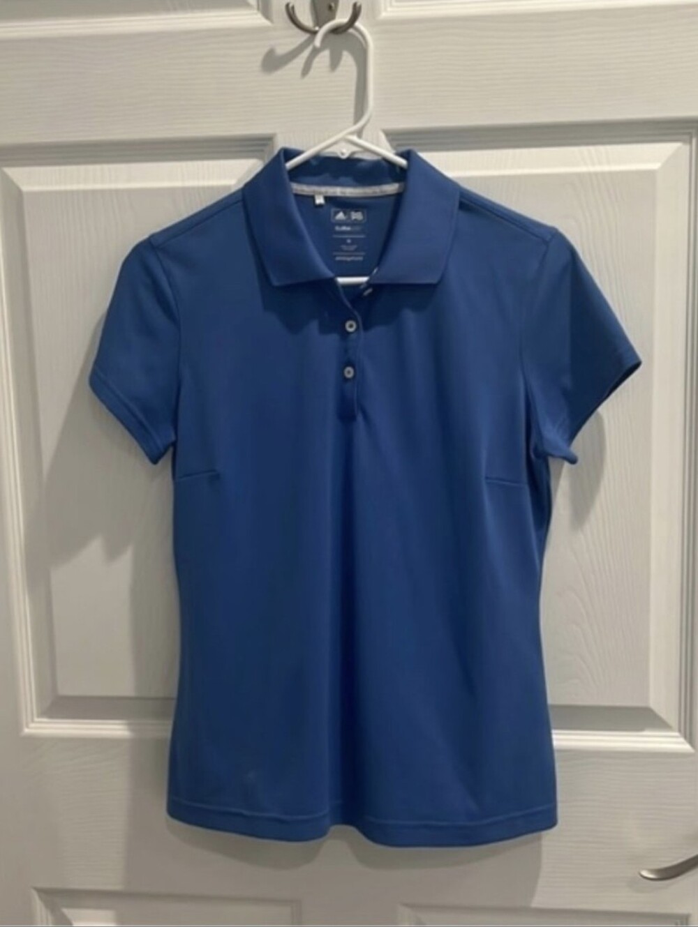 Adidas Climalite Short Sleeve Golf Polo Shirt Blue